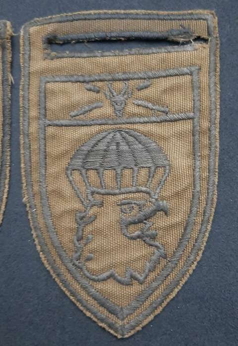 * *Border War : 1980s SADF 44 Parachute Brigade Nutria Embroid. Flashes x2 (L/F & R/F.**