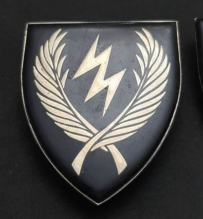**RARE Border War : 1980s SADF  11 S.A.I.  Lucite Flashes Pair ( Pins Intact) **