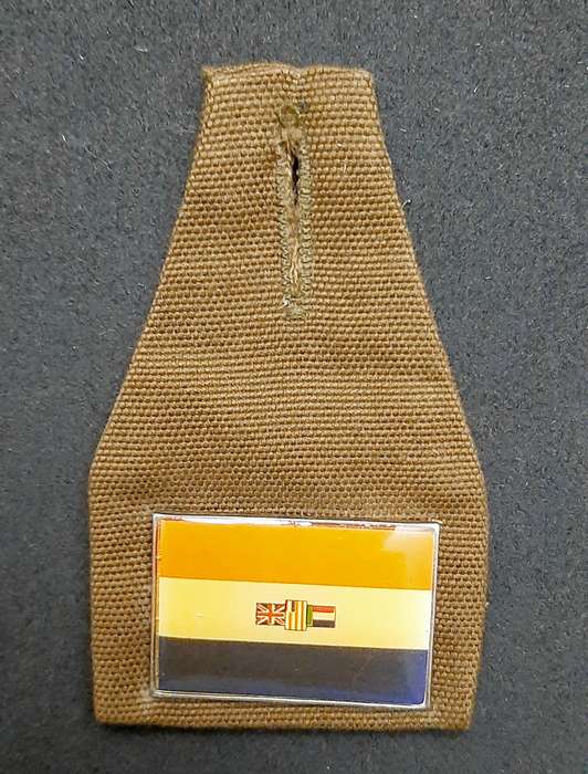 **Border War : 1980s SADF Cadet Corps Nutria & Lucite Pocket Fob Badge**