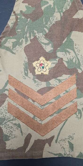 * Border War : 1980s 2nd Patt. Camouflage Sergeant Rank Brassard.**
