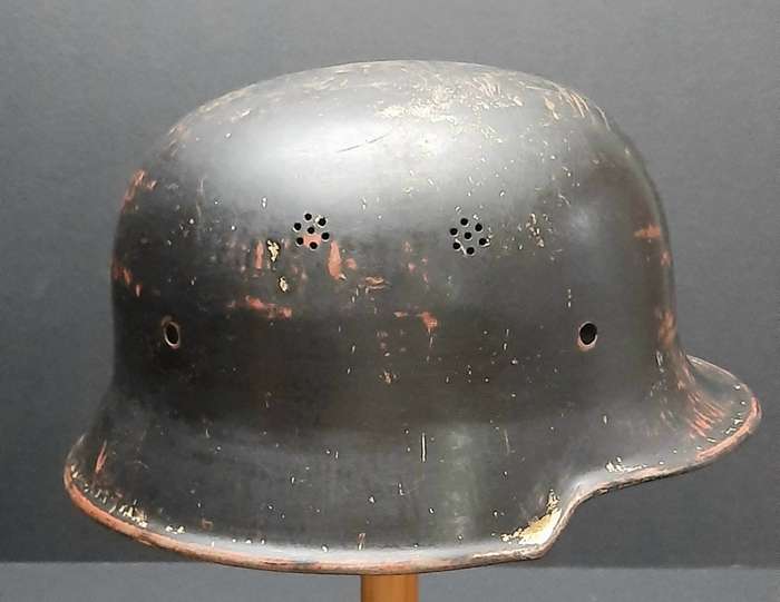 WW2 German M34 'Leichtmetall' Schützpolizei Helmet Shell (Harz)