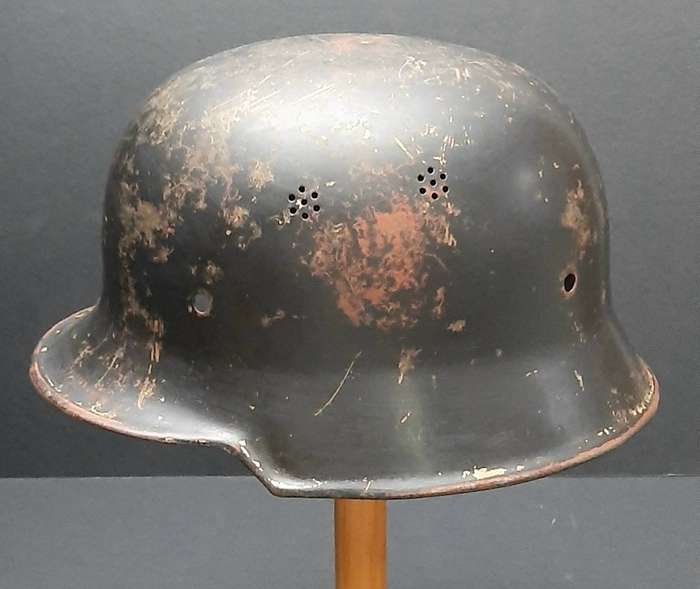WW2 German M34 'Leichtmetall' Schützpolizei Helmet Shell (Harz)