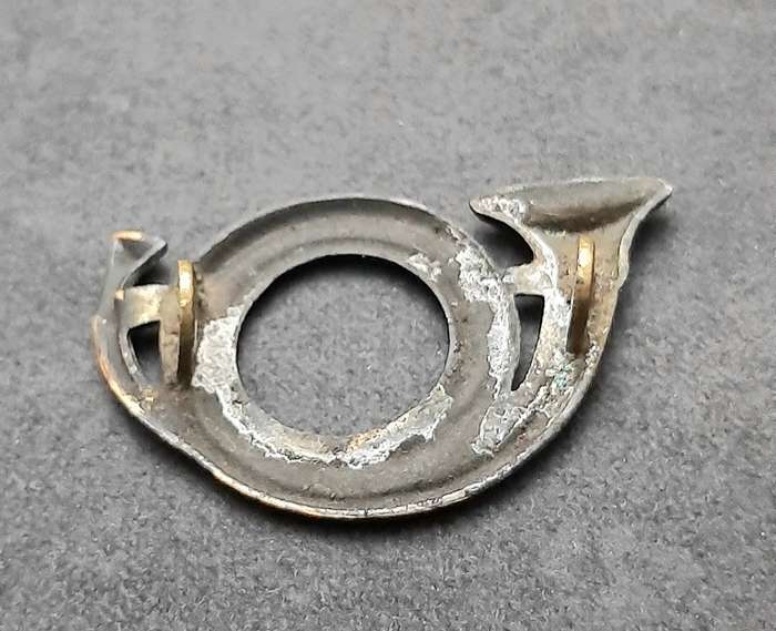 RARE: Franco-Prussian War , French Carbinier Brass Cartridge Box Badge ( Lugs Intact).