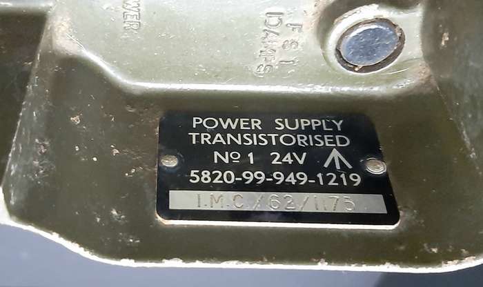RARE: 1960s SADF NO.1 Radio Transistorised 24V Power Supply Unit (UK Mnfr.).