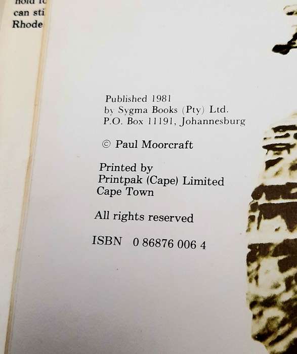 RARE: Rhodesian Bush War 'Contact II' H/cover Book 1st Ed (Paul Moorcroft).
