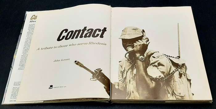 Rhodesian Bush War: 1978 'Contact I ' Hardcover Book w/ Dustjacket (Khenty Press) #1.