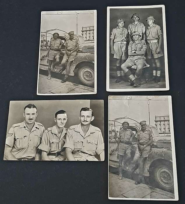 WW2: NMR 6th SA Armoured Division Egypt/ Italy B/w Photographs x4  (Inscribed).
