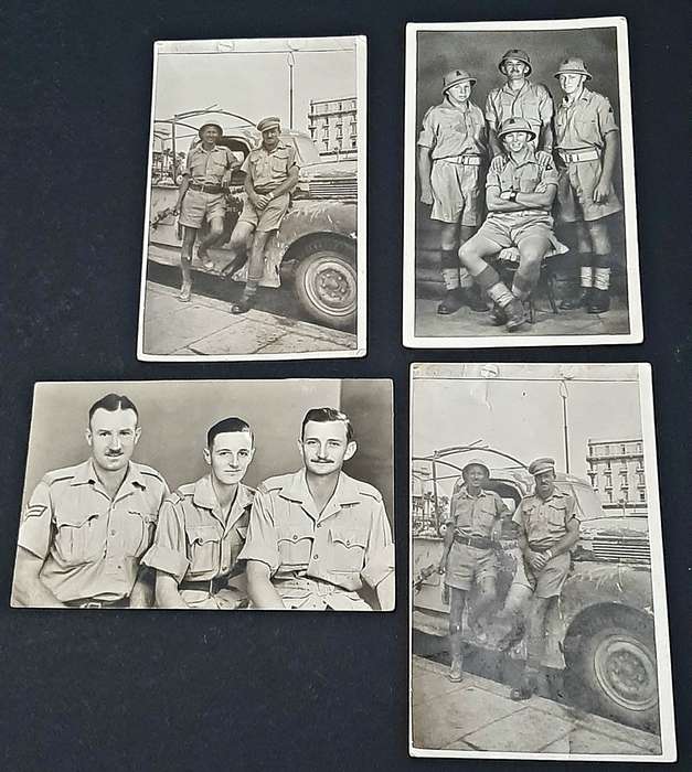 WW2: NMR 6th SA Armoured Division Egypt/ Italy B/w Photographs x4  (Inscribed).