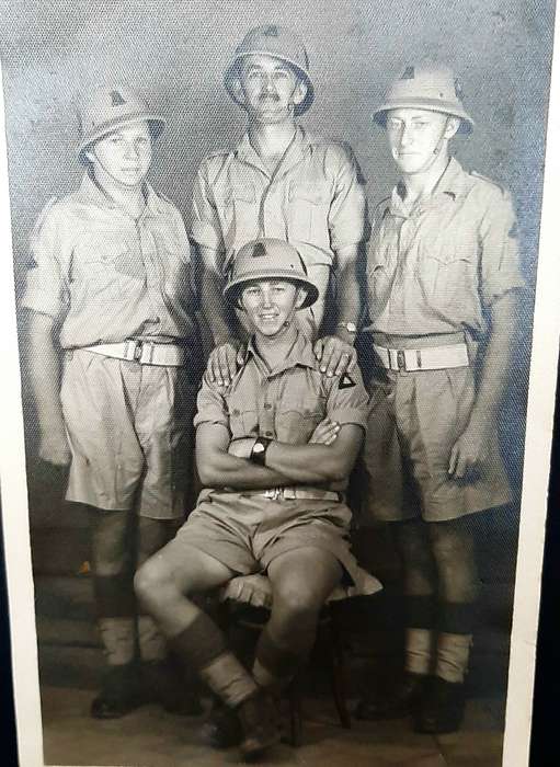 WW2: NMR 6th SA Armoured Division Egypt/ Italy B/w Photographs x4  (Inscribed).