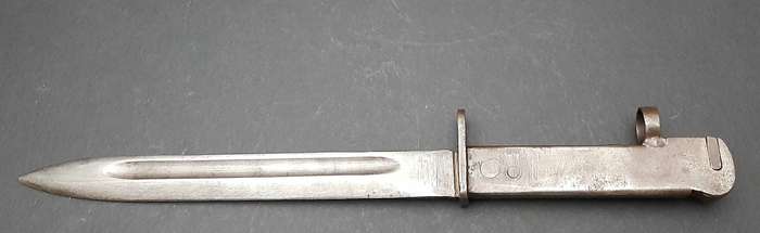 RARE: WW1  German Export M1903 Turkish Mauser 'Ersatz' Bayonet w/ Scabbard ( FN FAL Conversion).