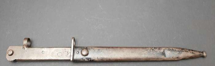 RARE: WW1  German Export M1903 Turkish Mauser 'Ersatz' Bayonet w/ Scabbard ( FN FAL Conversion).