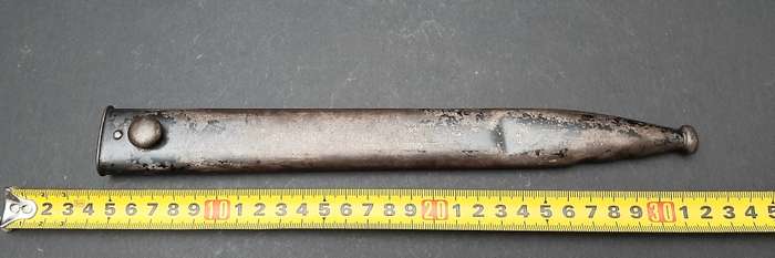RARE: WW1  German Export M1903 Turkish Mauser 'Ersatz' Bayonet w/ Scabbard ( FN FAL Conversion).