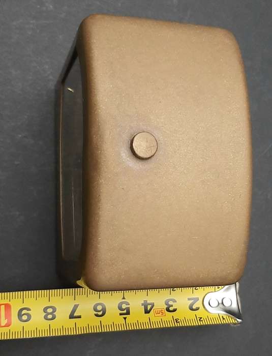 Mid-20th Century: European Bayard '8 Days'  Brass Casement Mantel Clock (UNTESTED).