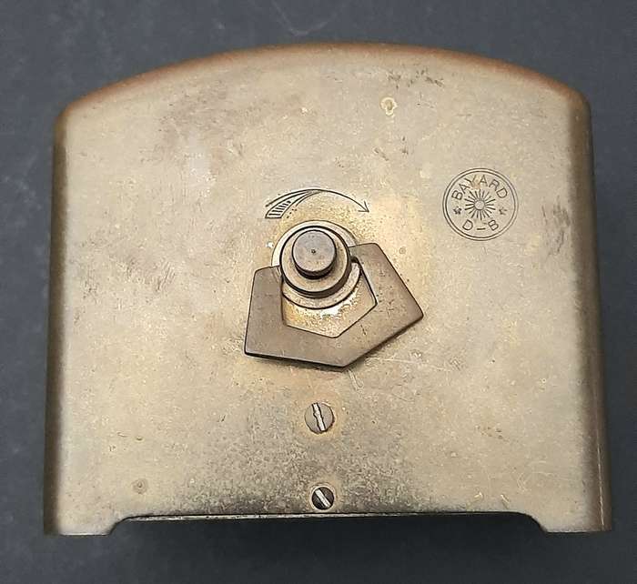 Mid-20th Century: European Bayard '8 Days'  Brass Casement Mantel Clock (UNTESTED).