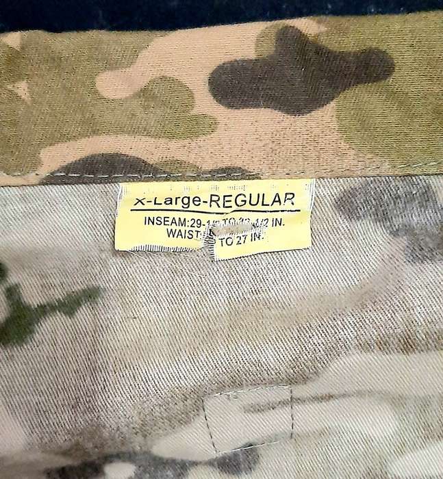 Afghanistan: U.S. Army 'Varied Terrain' Camouflage F/dress L/S Shirt ( L/XL).