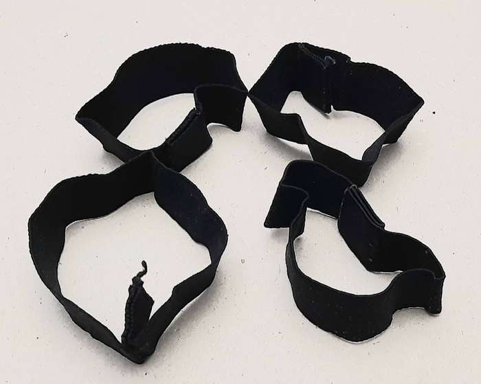 Border War: 1980s SADF Patt.83 Battlejacket Elastic Fittings & Strap / Buckle Lot ( 6 x Pcs).