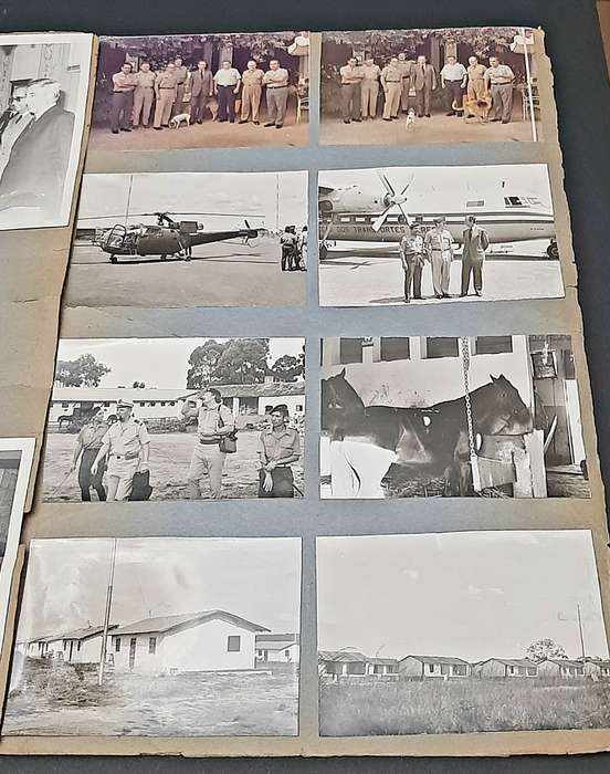 RARE: 1970s SADF Major-General Deon J. Mortimer Photo & Documentation Lot #3  ( 4 Panels D/Sided).