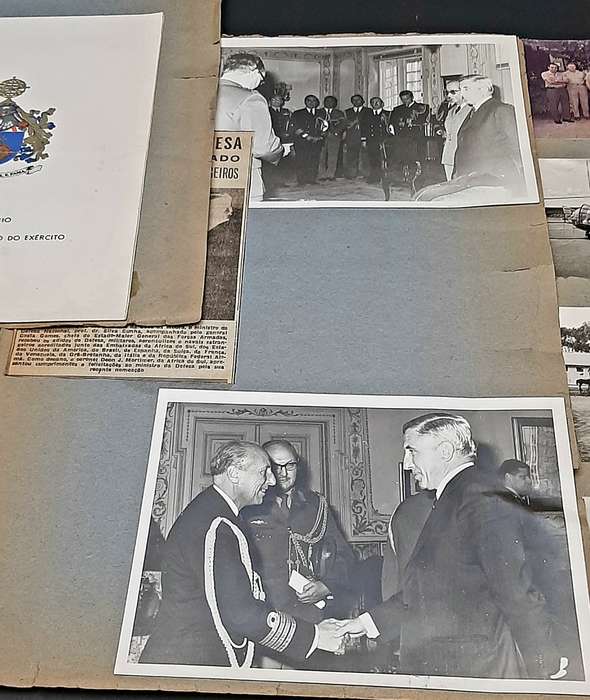 RARE: 1970s SADF Major-General Deon J. Mortimer Photo & Documentation Lot #3  ( 4 Panels D/Sided).