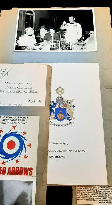 RARE: 1970s SADF Major-General Deon J. Mortimer Photo & Documentation Lot #3  ( 4 Panels D/Sided).