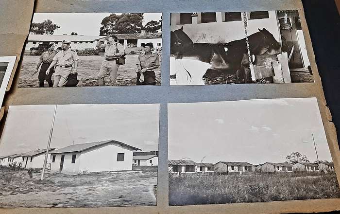 RARE: 1970s SADF Major-General Deon J. Mortimer Photo & Documentation Lot #3  ( 4 Panels D/Sided).