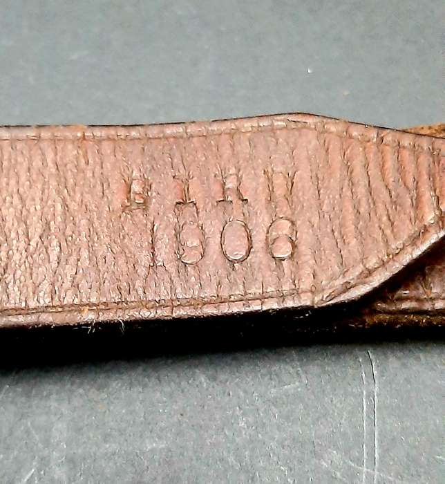 RARE: 1906 Natal Rebellion Era - S.A.C  . 455 Webley Short Leather Pistol Holster & Ammunition Pouch