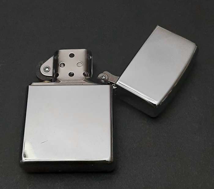 CUSTOMISED: U.S. Zippo Stainless Steel Unused Gas Lighter Box Set ( 3 Pcs)