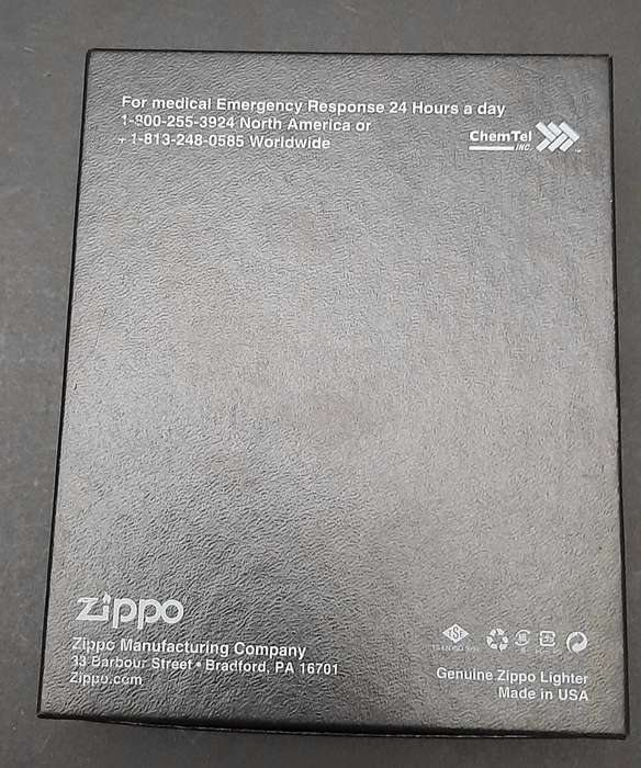 CUSTOMISED: U.S. Zippo Stainless Steel Unused Gas Lighter Box Set ( 3 Pcs)