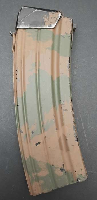 Early 1990s : ABS-ISD / Internal Stability Unit - Custom Camouflage 30 Rd Steel R5 Magazine #1