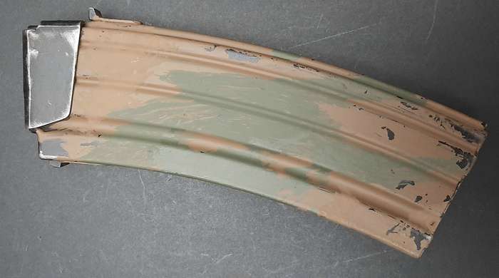 Early 1990s : ABS-ISD / Internal Stability Unit - Custom Camouflage 30 Rd Steel R5 Magazine #1