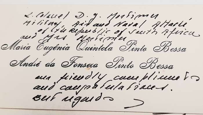 RARE: 1970s SADF Major-General Deon J. Mortimer Letter &  Documentation Lot #4  ( 5 Pcs D/Sided).