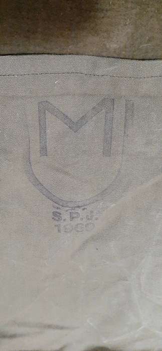 RARE: 1969 SADF Officer's Green Bedding Roll w/ Zipper & Wool Lining (SPJ & Union Marked)