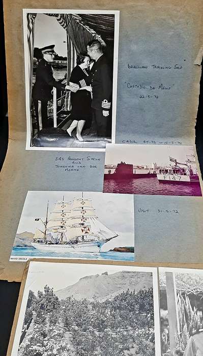 **RARE: 1970s SADF General Deon J. Mortimer Photograph & Documentation D/sided Panels Lot# 5 .**