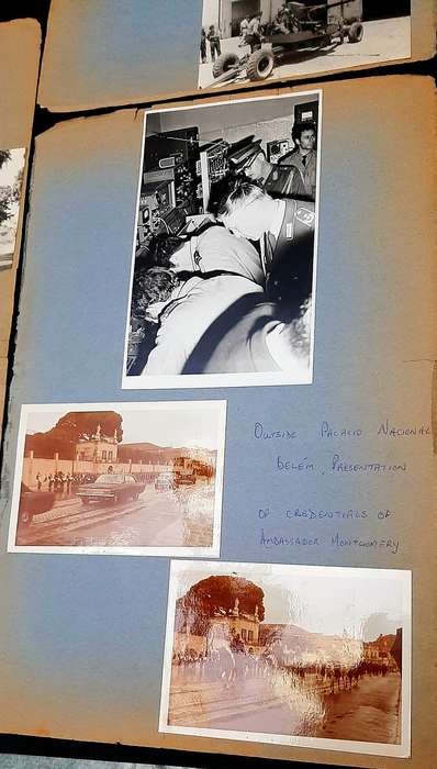 **RARE: 1970s SADF General Deon J. Mortimer Photograph & Documentation D/sided Panels Lot# 5 .**