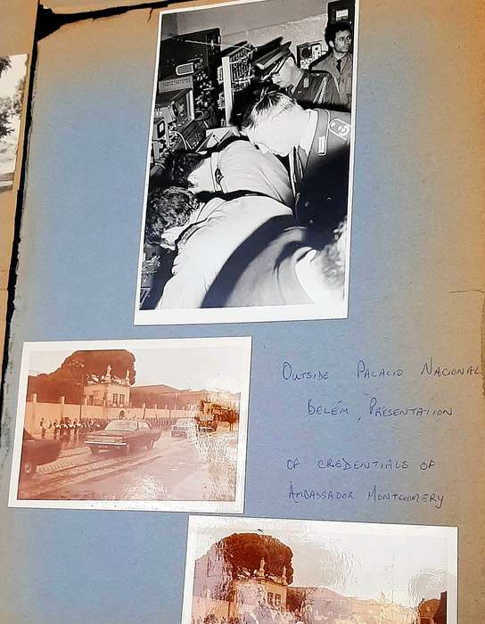 **RARE: 1970s SADF General Deon J. Mortimer Photograph & Documentation D/sided Panels Lot# 5 .**