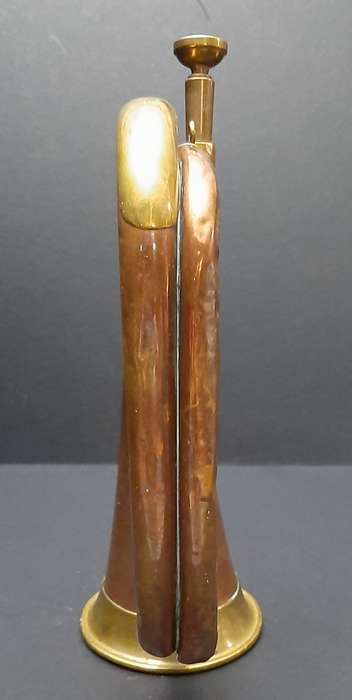 RARE: WW2 Union Defence Force- Regimental Copper Bugle by Boosey & Hawkes Pty. Ltd. (38cm)