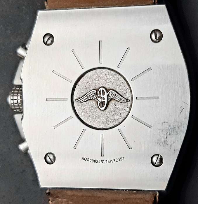 STUNNING: Rotary Gent's 'Aquaspeed' Swiss Tachymeter Chronograph Watch w/ Leather Strap (UNTESTED).