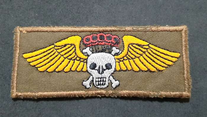 RARE: 1980s SADF- Unofficial 44 Parachute Brig. Test Jumpers Association Qualification Wing.