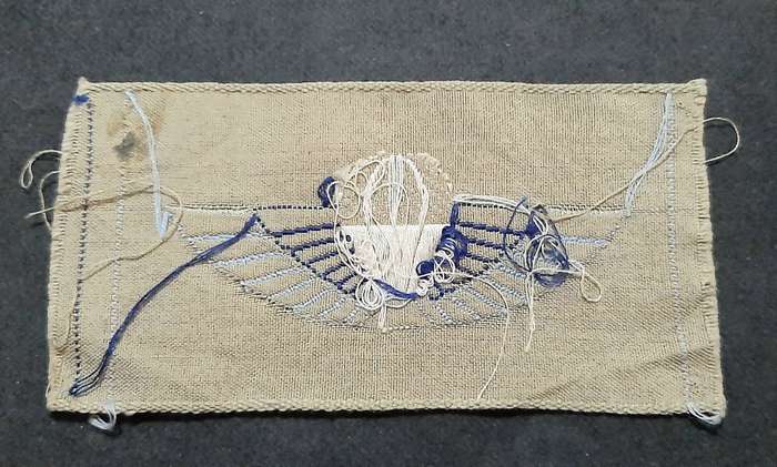 RARE: 1990s Australian S.A.S Embroidered Summer Dress Parachute Wing.