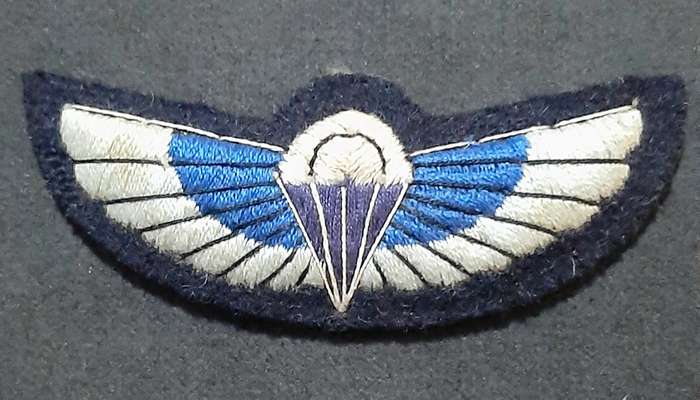 RARE: 1950s/ 60s British S.A.S Padded 'Malaya Type' Embroidered Parachute Qualification Wing