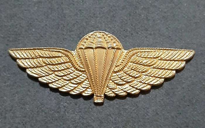 RARE: 1980s Australian S.A.S Bronze Metallic HALO Dress Parachute Wing #2 (No Lugs).