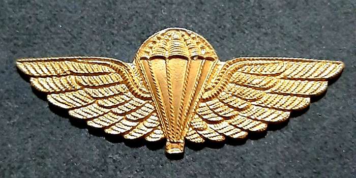 RARE: 1980s Australian S.A.S Bronze Metallic HALO Dress Parachute Wing #2 (No Lugs).