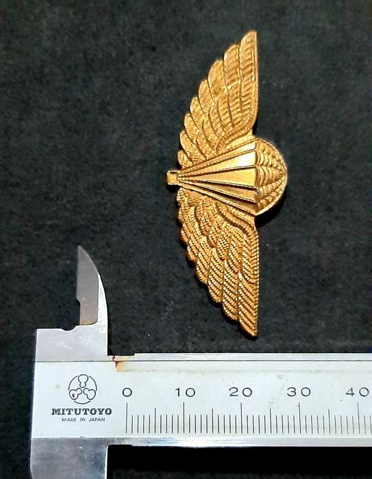 RARE: 1980s Australian S.A.S Bronze Metallic HALO Dress Parachute Wing #2 (No Lugs).