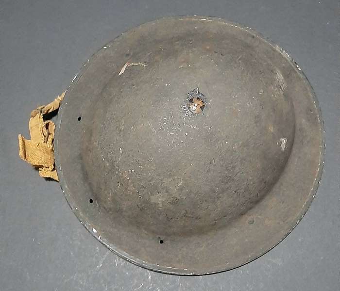 WW2: Union Defence Force 'Slate Grey' MKII Brodie Helmet w/ Applied Unit Decal (Jager-Rand 1942).
