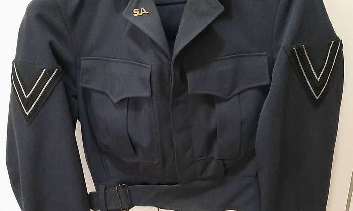 **RARE: 1960s South African Air Force Blue Battledress ' Bunnyjacket' Blouse w/ Corporal Insignia**
