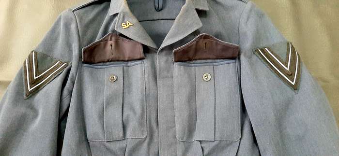 **RARE: 1960s South African Air Force Blue Battledress ' Bunnyjacket' Blouse w/ Corporal Insignia**