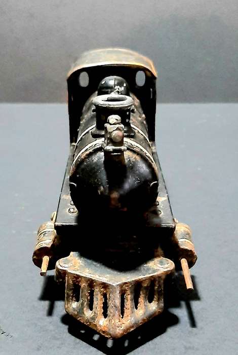 RARE: 1930s German - Metal Toy Engine No.9 'Bing' Locomotive ( 22cm ).