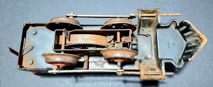RARE: 1930s German - Metal Toy Engine No.9 'Bing' Locomotive ( 22cm ).