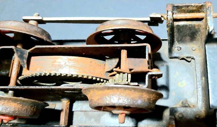 RARE: 1930s German - Metal Toy Engine No.9 'Bing' Locomotive ( 22cm ).