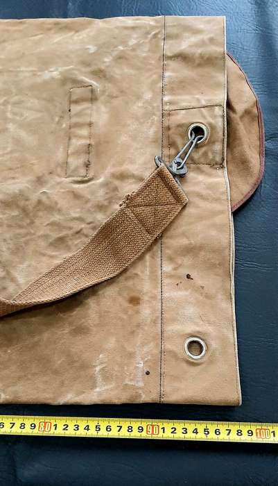 Border War: 1970s SADF Nat. Service Webbing Duffle Bag w/ Strap (Troop Inscribed).