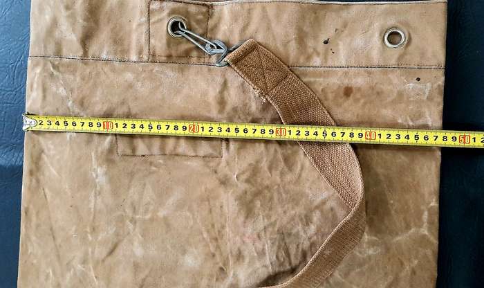Border War: 1970s SADF Nat. Service Webbing Duffle Bag w/ Strap (Troop Inscribed).